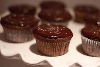 Chocolate Stout Cupcakes with Salted Ganache