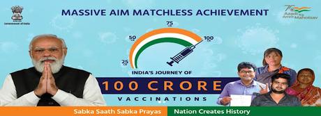Mahan Bharat accomplishes - more than 100 crore vaccine doses administered