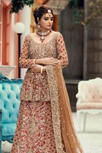 Latest Nikah Dress – Ivory Pishwas Frock n Dupatta