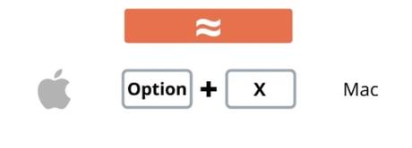 How to Add Approximately Equal Symbol on Windows & Mac