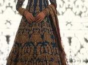 Heavy Centre Panel Navy Blue Maxi Pakistani Wedding Dress