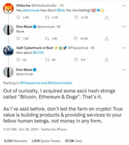 Elon Musk as his recent tweet Elon Musk as his recent tweet