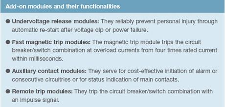 E-T-A  Add-on Modules for 3120-N Circuit Breaker / Switch Combination