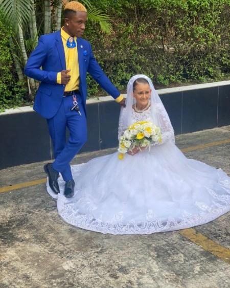 Younger Nigerian Man Weds His White Lover In Owerri (Images)