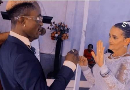 Younger Nigerian Man Weds His White Lover In Owerri (Images)