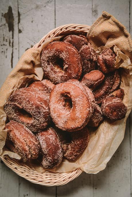 Whole Wheat Apple Cider Doughnuts & Apple Cider Mimosas