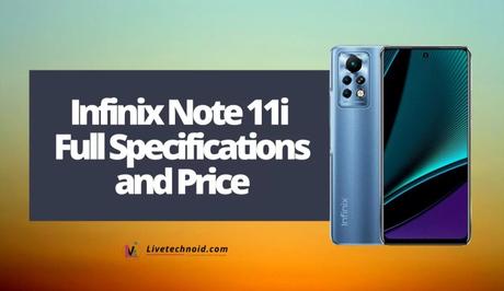 Infinix Note 11i Full Specifications and Price