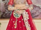 Pakistani Bridal Wear Sweetheart Neckline Blouse Lehenga