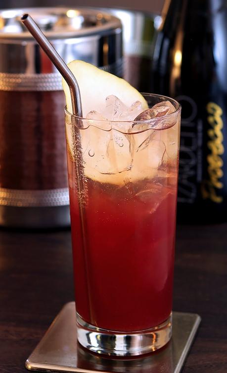 Pear Pomegranate Cooler with Prosecco