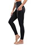 G4Free Yoga Pants for Women Black Leggings with Pockets Non See-Through High Waisted Workout Pant 26 Inseam (Black, XL)