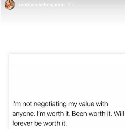 “I’m Not Negotiating My Value With Anyone”