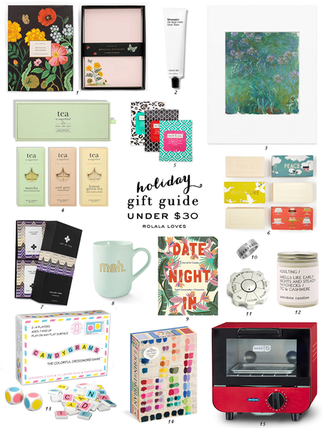 Under $30 Gift Guide, Gift Guide, Gift Ideas, Holiday Gifting, Stocking Stuffers, Affordable Gifts