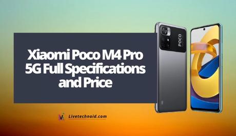 Xiaomi Poco M4 Pro 5G Full Specifications and Price