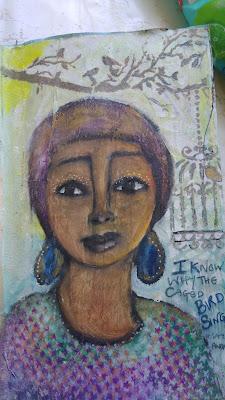 I know Why the Caged Bird Sings - Art Journal Page