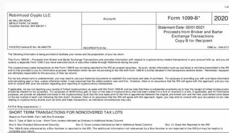 IRS 1099 B form IRS 1099 B form