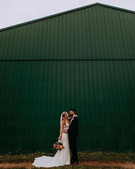 rustic wedding venues in new jersey outdoor barn bride groom