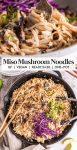 One-Pot Miso Pasta with Mushrooms