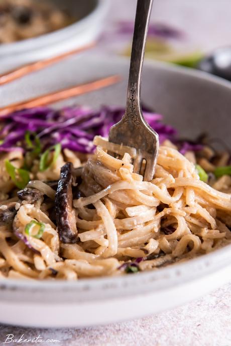 One-Pot Miso Pasta with Mushrooms