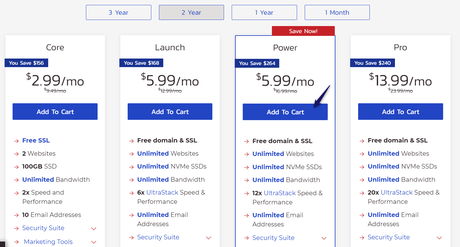 inmotion hosting power plan