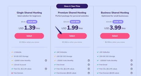 hostinger shared hosting