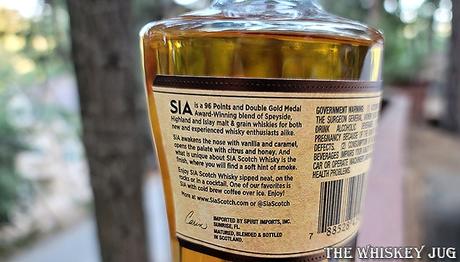 SIA Blended Scotch Label