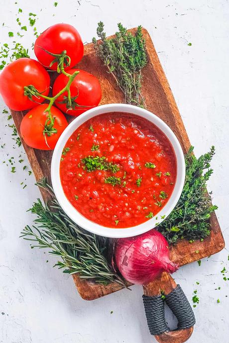 Keto Marinara Sauce (Low Carb, Vegan, Healthy)