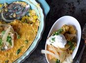 Cumin Corn Soufflé Cilantro Caramelized Onions