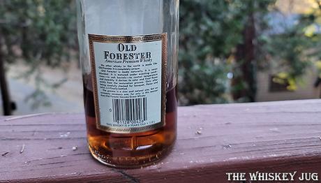 1981 Old Forester Kentucky Straight Bourbon Label