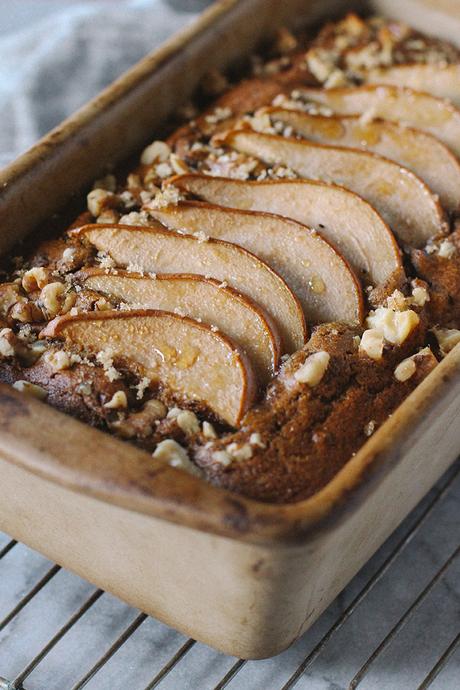 Pumpkin Pear Bread with Chocolate Chunks (Whole-Grain & Gluten-Free)