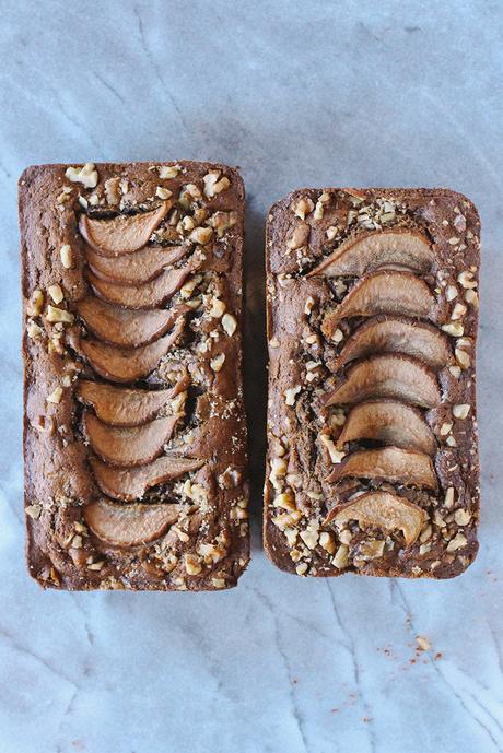 Pumpkin Pear Bread with Chocolate Chunks (Whole-Grain & Gluten-Free)