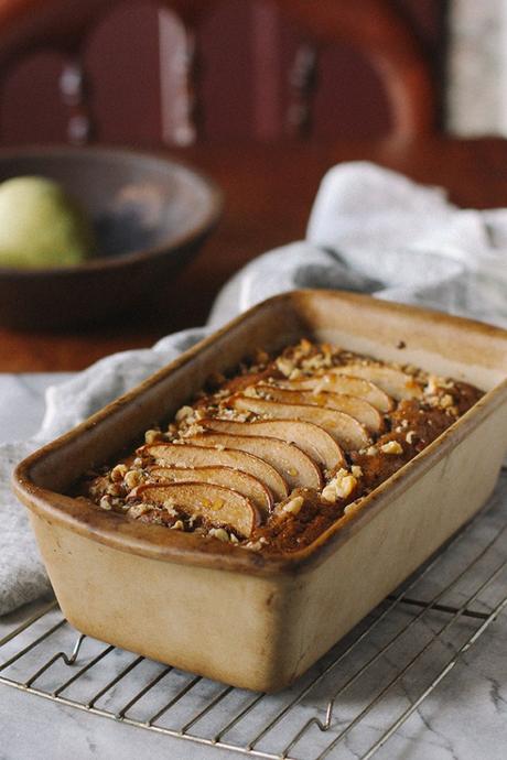 Pumpkin Pear Bread with Chocolate Chunks (Whole-Grain & Gluten-Free)