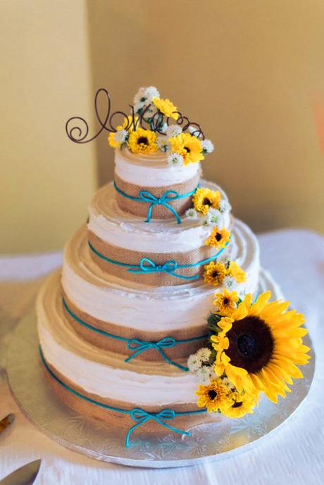 sunflower wedding decor ideas sunflower big cake tylerrippel