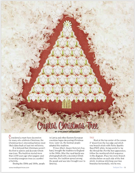 Crystal Christmas Tree in Needlepoint Now!