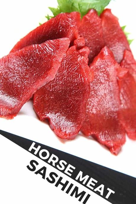 Horse meat sashimi