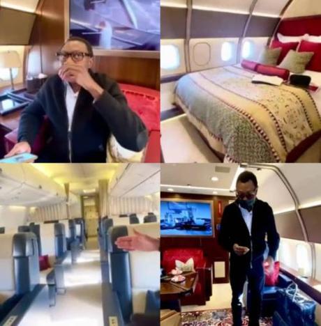 Billionaire Businessman Femi Otedola Flies In A Large Personal Jet (Video)