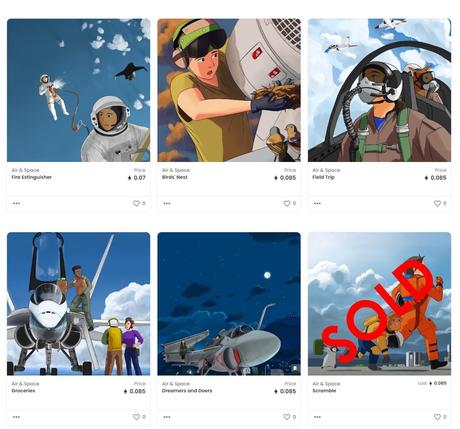 Offered my first piece of “Air & Area” assortment on OpenSea!