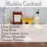 Modern Cocktail Recipe