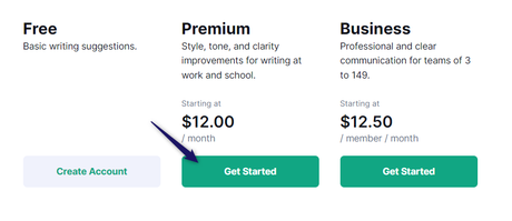 choose grammarly premium