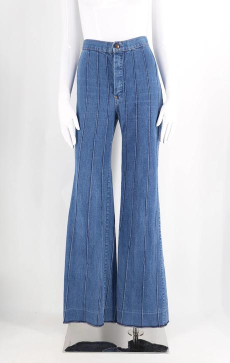 Local time are processed the next business day. 70s high waisted sz 26 seamed denim bell bottoms jeans
