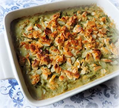 Green Bean & Almond Casserole For Two