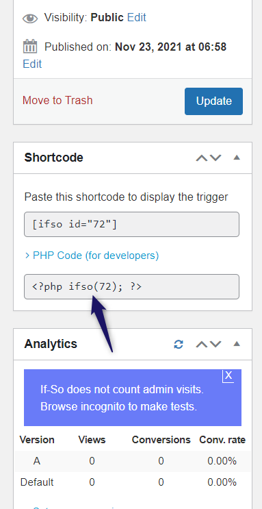 if-so php snippet