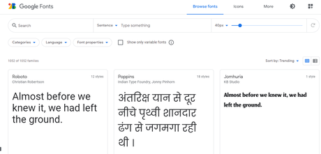 Google Fonts