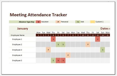 They are less formal than letters but should maintain a professional, succinct style. Meeting Attendance Tracker Template for Excel | Excel
