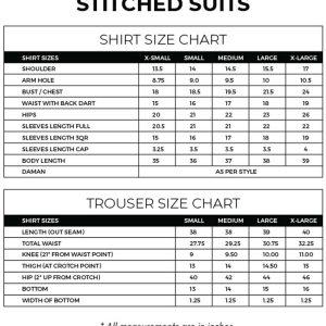 size-chart-for-women-trousers-shirts
