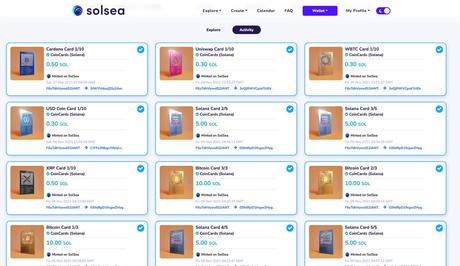 CoinCards simply surpassed 57 SOL in quantity traded on SolSea! (Hyperlink in feedback) CoinCards simply surpassed 57 SOL in quantity traded on SolSea! (Hyperlink in feedback)
