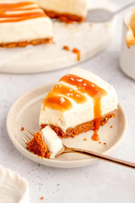 Salted Caramel Cheesecake No Bake Recipe