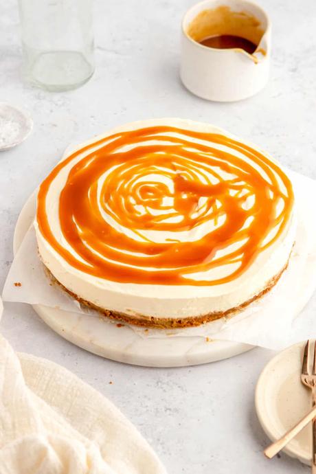 Salted Caramel Cheesecake No Bake Recipe