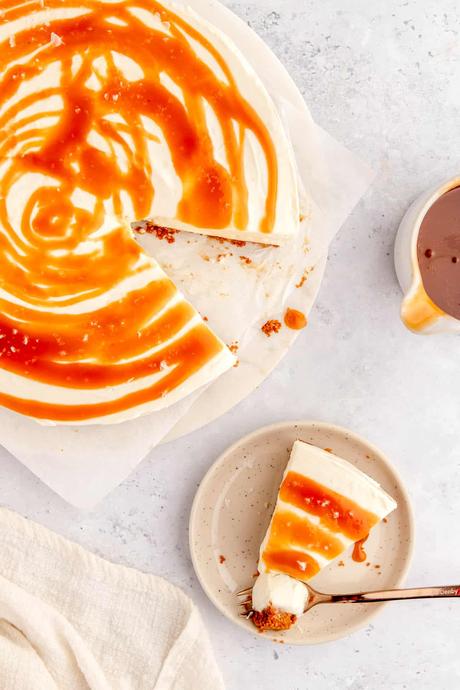 Salted Caramel Cheesecake No Bake Recipe