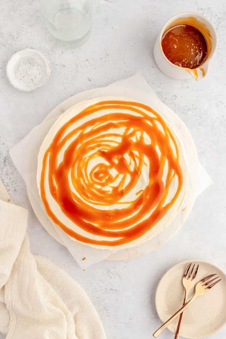 Salted Caramel Cheesecake No Bake Recipe