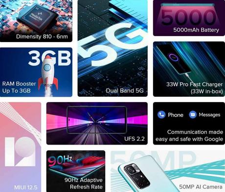 Redmi Note 11T 5G with MediaTek Dimensity 810, 50MP dual rear camera launched: Price, Specifications
